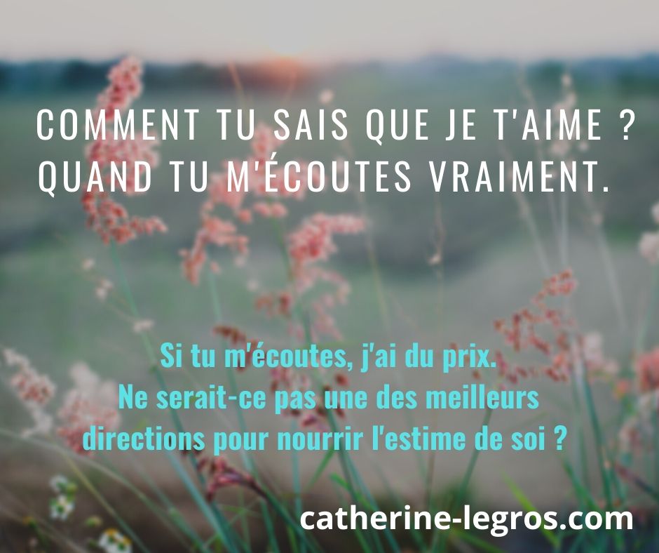 Comment tu sais que je t'aime