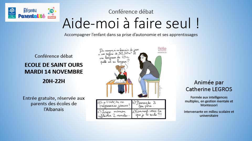 Conférence débat Saint Ours (63)