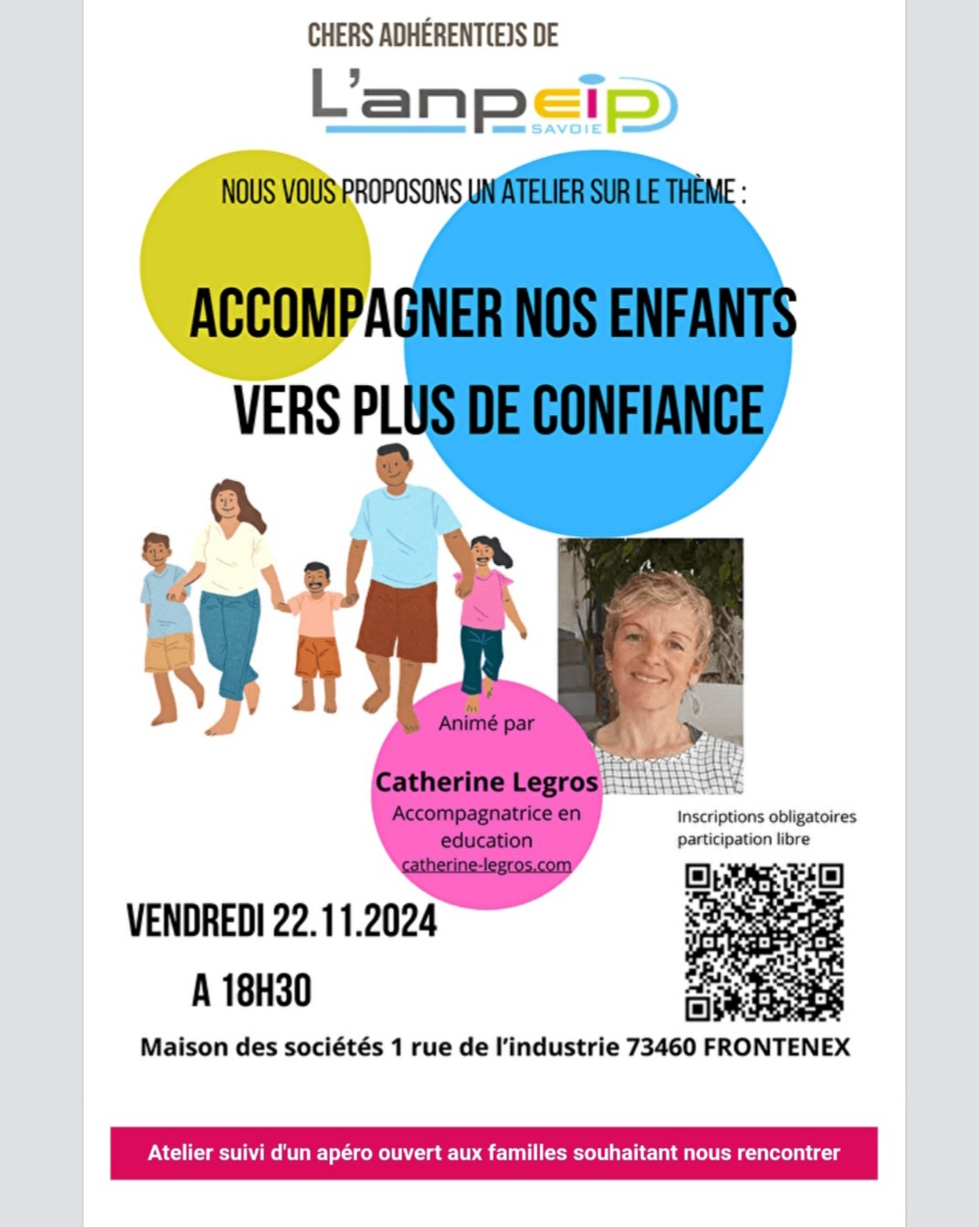 Pour les membres adhérents de l’Anpeip sur réservation