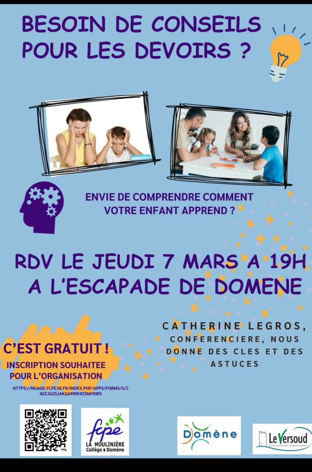 Pistes concrètes pour les devoirs et apprendre à apprendre | Domène
