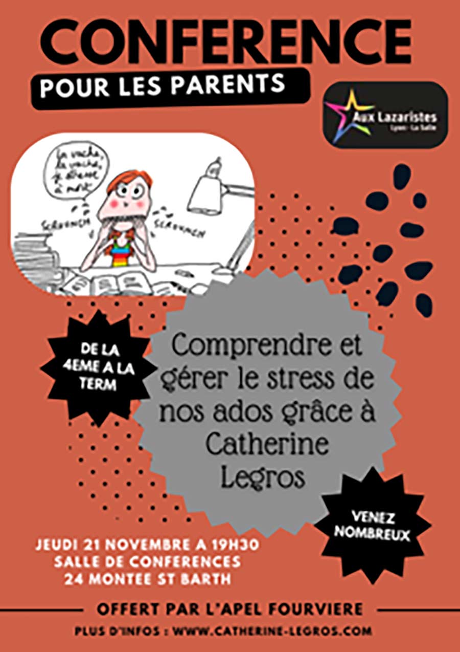 Conférence pour les parents | Jeudi 21 novembre 19h30 | Lyon (69)