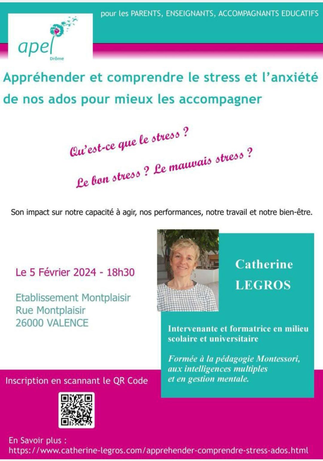 Conférence "Comprendre le stress et l'anxiété de nos ados"