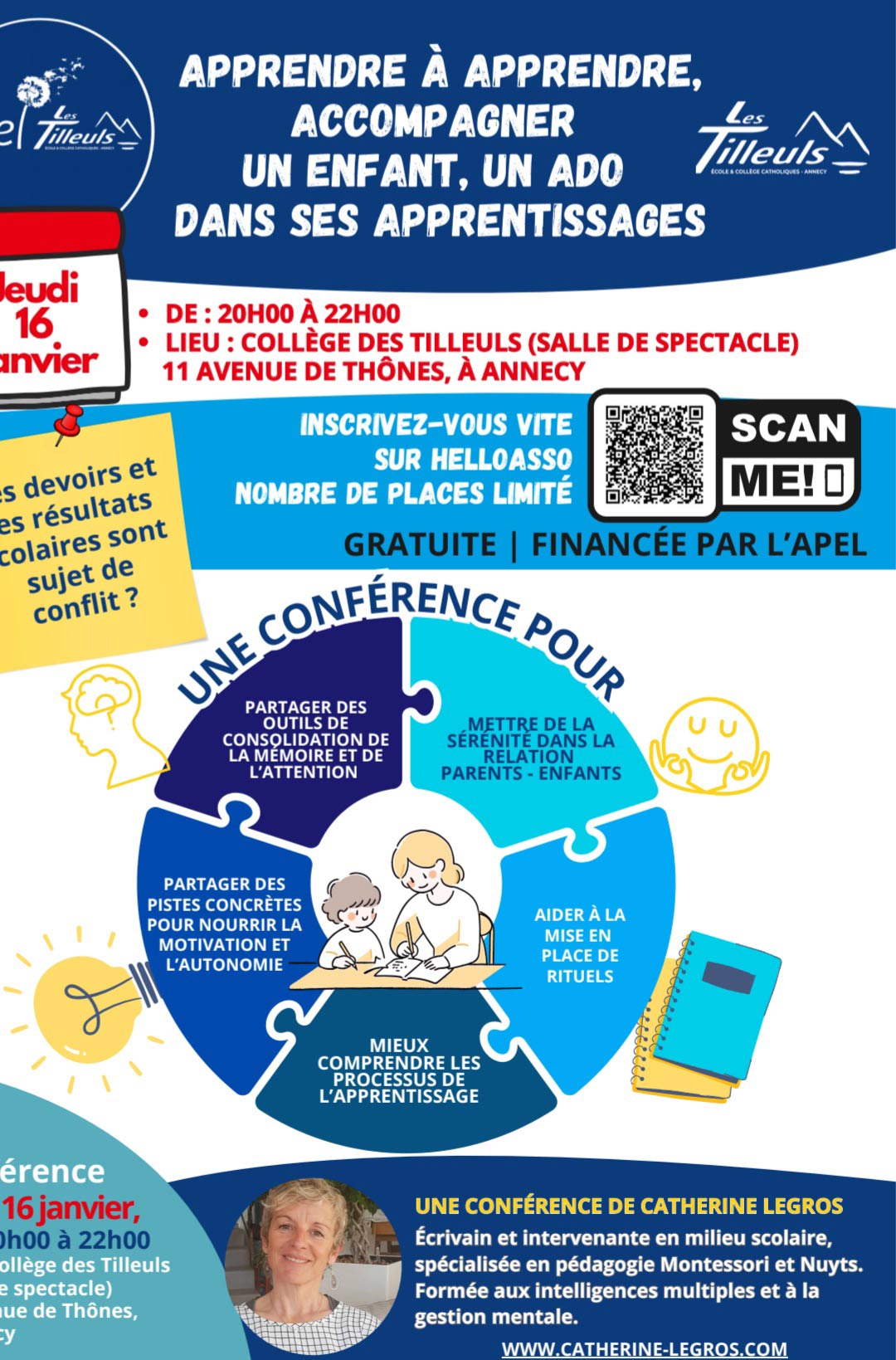 Conférence apprendre à apprendre | Catherine Legros