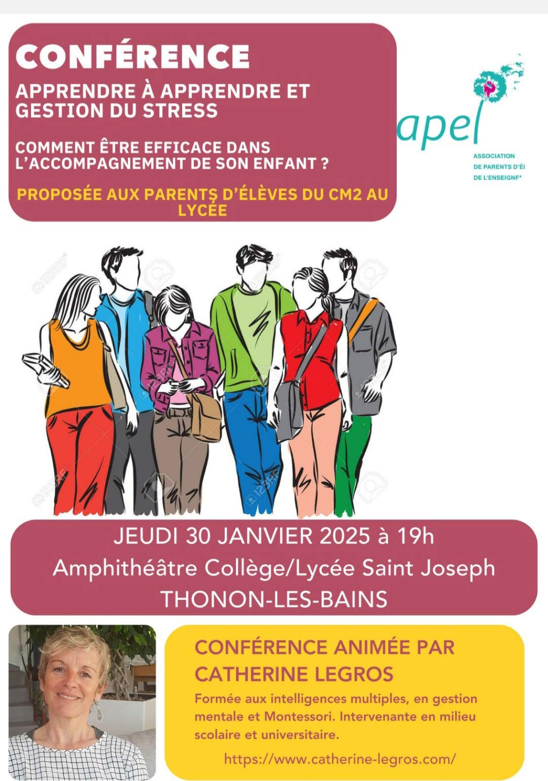 Conférence apprendre à apprendre | Catherine Legros