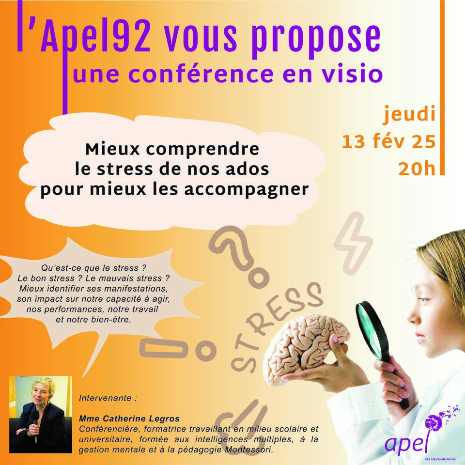 Conférence mieux comprendre le stress de nos ado