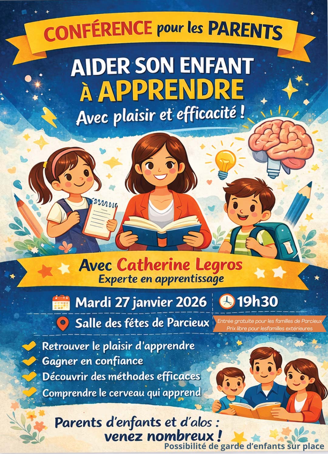 Conférence Apprendre à Apprendre Parcieux