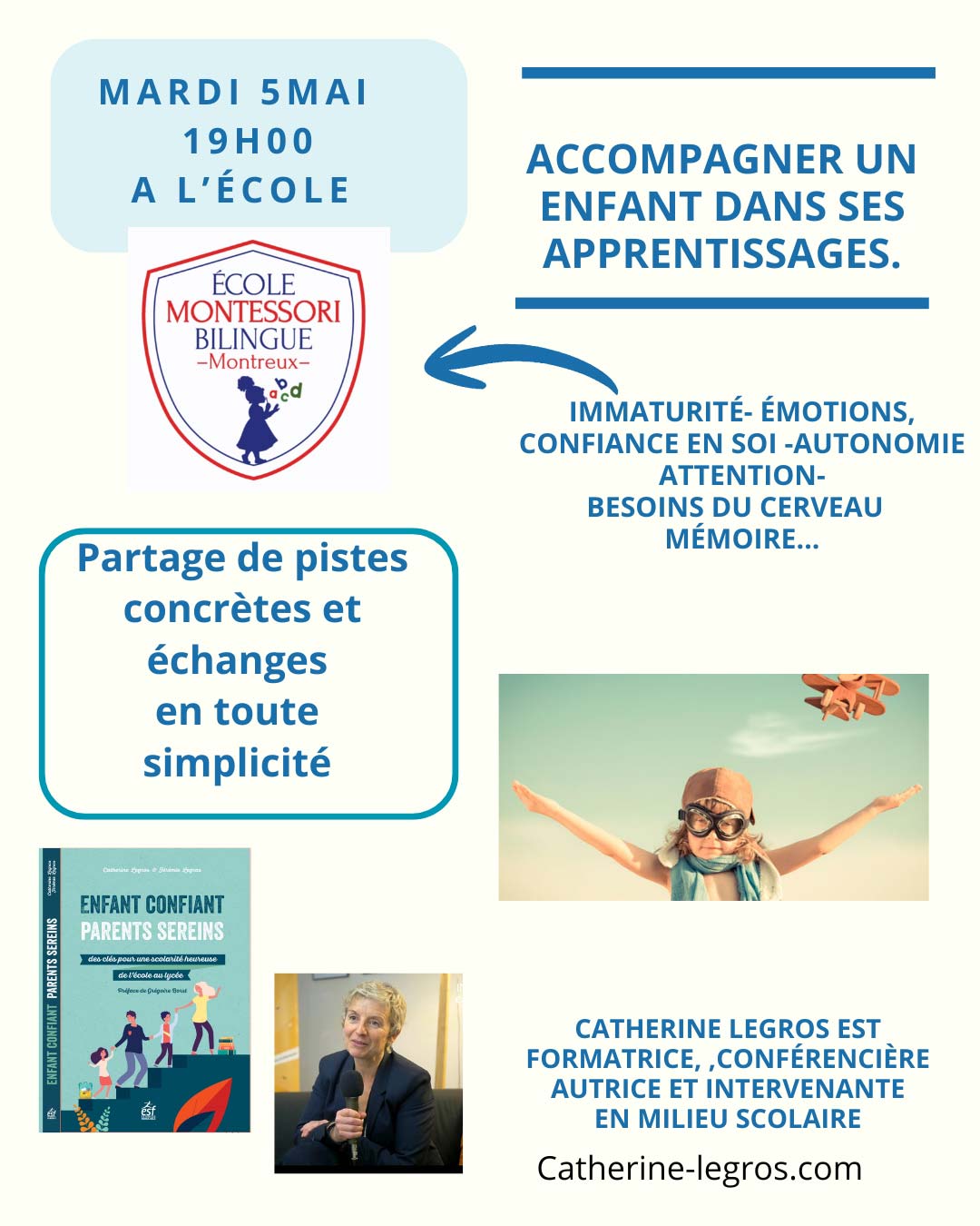 Affiche Montreux Accompagner une enfant dans ses apprentissages